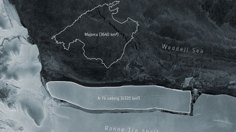 Iceberg A-76 desprendido en la Ant&aacute;rtida