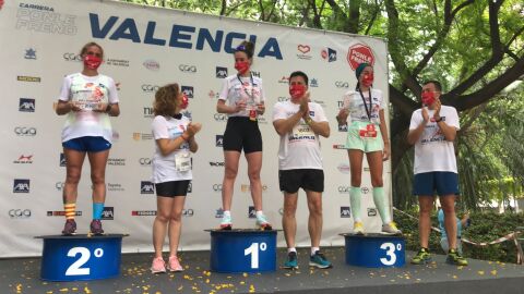 Ganadoras categoría 10 K de la Carrera Ponle Freno Valencia