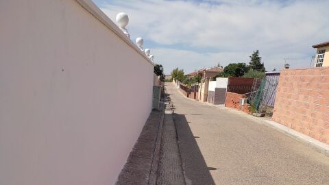 Calle sin asfaltar