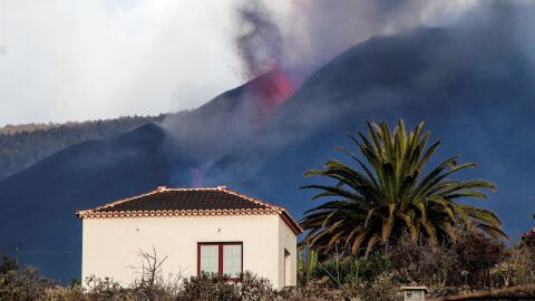 Ceniza del volc&aacute;n de La Palma