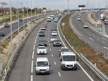El kil&oacute;metro 20 de la carretera A5