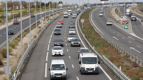 El kil&oacute;metro 20 de la carretera A5