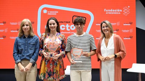 La Fundación Atresmedia reconoce el talento creativo de los jóvenes para visibilizar en redes causas sociales de ONG en la 1ª edición del proyecto 'Efecto MIL' La Fundación Atresmedia reconoce el talento creativo de los jóvenes para visibilizar en redes causas sociales de ONG en la 1ª edición del proyecto 'Efecto MIL'