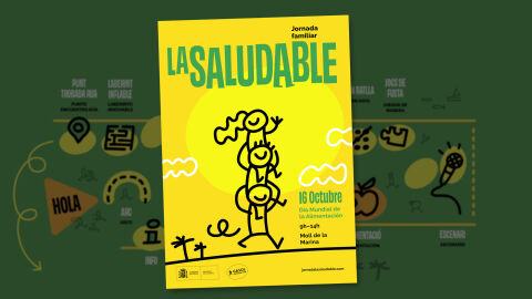 Cartel de la jornada familiar La Saludable