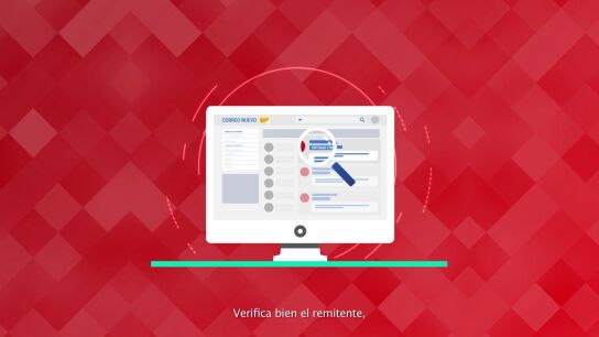 Desconf&iacute;a de los enlaces y archivos en correos sospechosos
