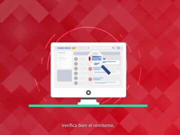 Desconf&iacute;a de los enlaces y archivos en correos sospechosos