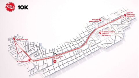 Recorrido 10 KM de la Carrera Ponle Freno de Madrid 2023 Recorrido 10 KM de la Carrera Ponle Freno de Madrid 2023