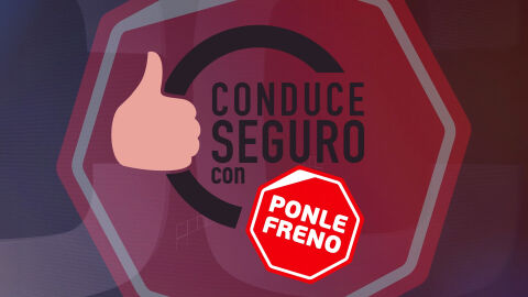 Ponle freno seguridad internet Señal conduce seguro con ponle freno