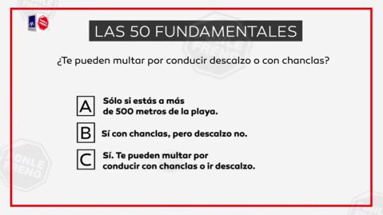 &iquest;Te pueden multar por conducir descalzo o con chalnclas?