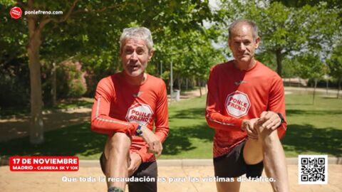 PONLE FRENO arranca la campaña ante su gran carrera de Madrid con un spot de Abel Antón y Martín Fiz y las inscripciones a un precio promocional PONLE FRENO arranca la campaña ante su gran carrera de Madrid con un spot de Abel Antón y Martín Fiz y las inscripciones a un precio promocional