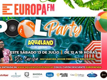 Europa FM organiza una espectacular pool party en el Aqualand el Arenal de Mallorca