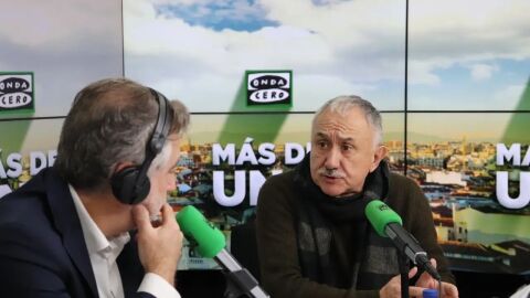 Pepe Álvarez, secretario general de UGT, con Carlos Alsina en ‘Más de uno’: “La manifestación de ayer fue un gatillazo; no esperaba más” 