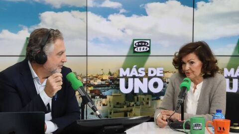 Carmen Calvo, con Carlos Alsina en ‘Más de uno’: “Negar la existencia del sexo biológico forma parte del terraplanismo de los tiempos que corren”