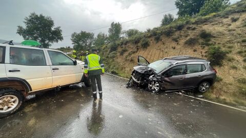 Un accidente de tr&aacute;fico en Caldearenas (Huesca) causa siete heridos, dos de ellos graves