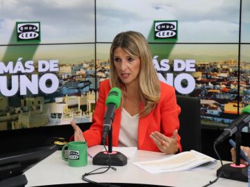 Yolanda Díaz, con Carlos Alsina en ‘Más de uno’: “Como no haya regeneración democrática la responsabilidad de llegar o no a 2027 será de Pedro Sánchez”