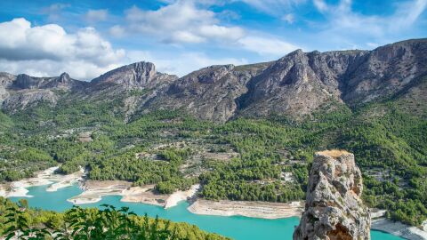 Paisaje natural en Guadalest, Comunidad Valenciana