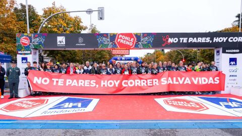 Pancarta de la Ponle Freno Madrid 2025 Pancarta de la Ponle Freno Madrid 2025