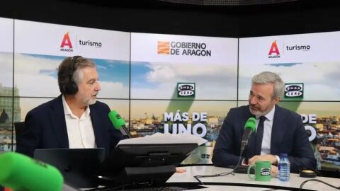 Jorge Azcón, con Carlos Alsina en ‘Más de uno’: “La dimisión del fiscal general debería tener como consecuencia la convocatoria electoral”