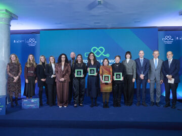 Las científicas Berta Sánchez-Laorden, Amaia Cipitria Sagardia y Núria López-Bigas, ganadoras de la 11ª edición de los Premios Constantes y Vitales, de laSexta y Fundación AXA Las científicas Berta Sánchez-Laorden, Amaia Cipitria Sagardia y Núria López-Bigas, ganadoras de la 11ª edición de los Premios Constantes y Vitales, de laSexta y Fundación AXA