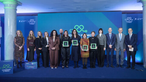 Las científicas Berta Sánchez-Laorden, Amaia Cipitria Sagardia y Núria López-Bigas, ganadoras de la 11ª edición de los Premios Constantes y Vitales, de laSexta y Fundación AXA Las científicas Berta Sánchez-Laorden, Amaia Cipitria Sagardia y Núria López-Bigas, ganadoras de la 11ª edición de los Premios Constantes y Vitales, de laSexta y Fundación AXA