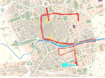 Recorrido carrera Ponle Freno en Murcia 2010