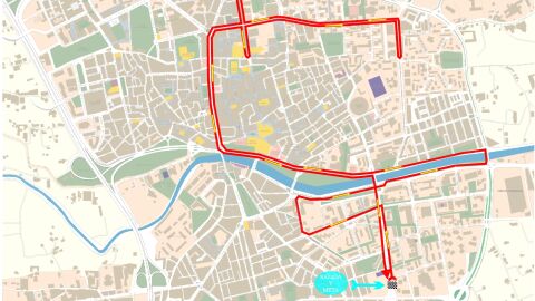 Recorrido carrera Ponle Freno en Murcia 2010