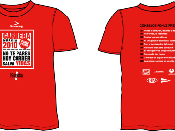 La camiseta de la carrera en Murcia