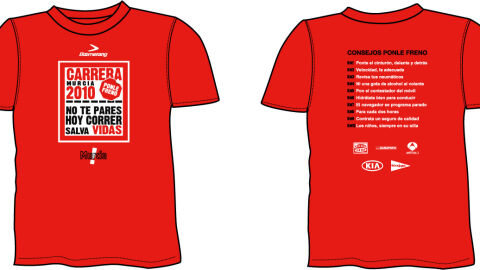 La camiseta de la carrera en Murcia