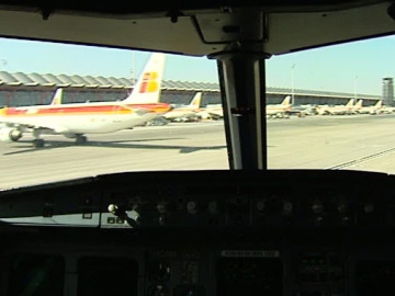 Primer avión con biocombustible en España