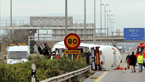 Accidente en la carretera