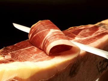 Corte de jamón serrano