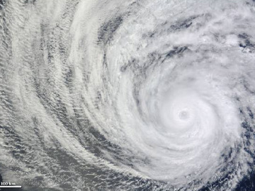 Huracán Daniel visto por la NASA