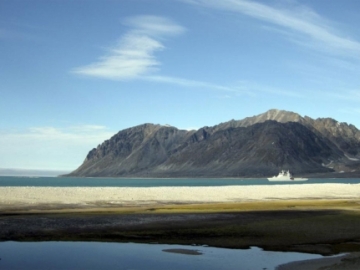 Un glaciar sin hielo en el Ártico