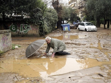 Inundaciones en Atenas.