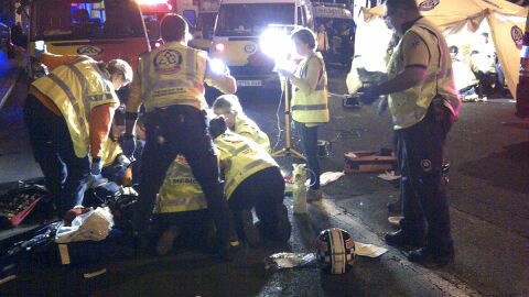 Accidente de tráfico en Madrid Accidente de tráfico en Madrid