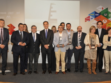 Los premiados con Silvio González, Consejero Delegado de Atresmedia