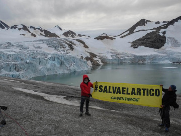 Alejandro Sanz en una misión salvando el Ártico