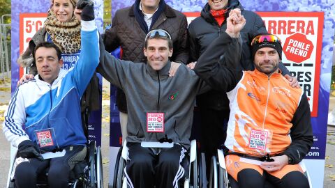 Los ganadores en la modalidad de Handbike