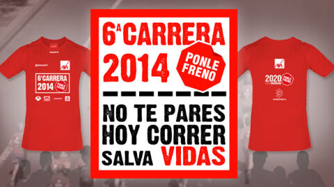 Cartel y camiseta 6ª Carrera Ponle Freno