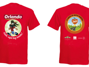 La camiseta de 'De marcha con Objetivo Bienestar 2015'