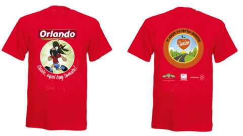 La camiseta de 'De marcha con Objetivo Bienestar 2015'