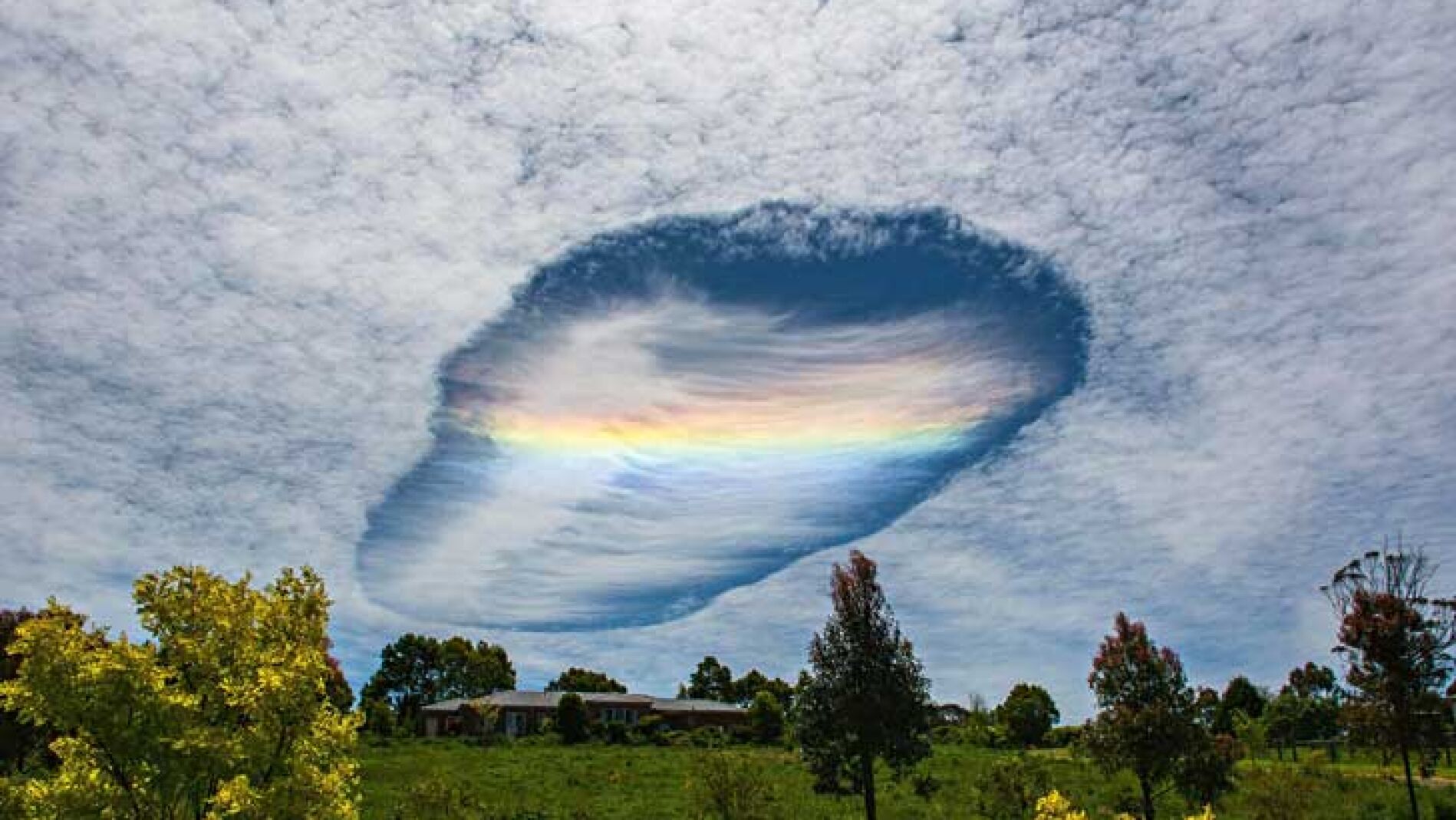 'Skypunch', el fenómeno metereológico que crea un agujero en el cielo ...