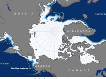 Mapa deshielo Océano Ártico