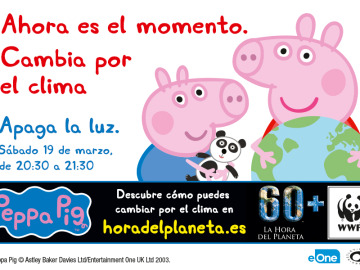 Peppa Pig se une a la Hora del Planeta y enseña hábitos para luchar contra el cambio climático