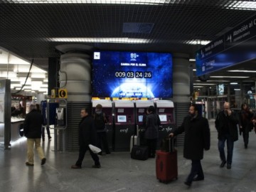 La Hora del Planeta también llega a las estaciones de tren más importantes de España 