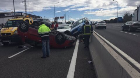 Colisi&oacute;n a la altura de Pinto (Madrid)