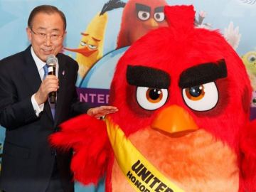 Ban Ki-moon nombra a Red, de los 'Angry Birds', embajador contra el cambio climático