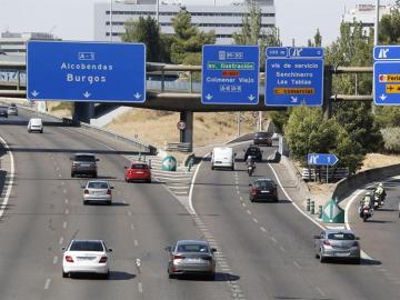 Salida de Madrid durante la segunda operaci&oacute;n especial de la DGT del verano.