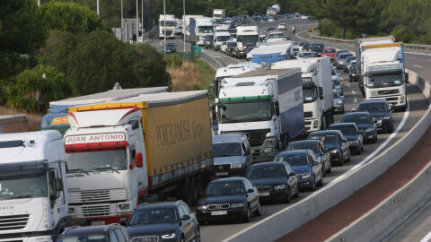 Las carreteras durante la operación salida