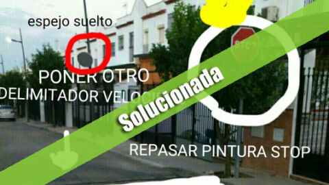 Señal en Écija